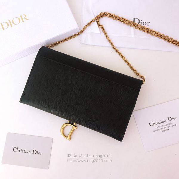 Dior包 Dior馬鞍包系列 迪奧鏈條斜挎女包 手拿包 克色 S5614  Dyd1068